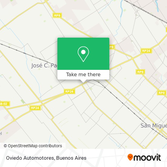 Mapa de Oviedo Automotores