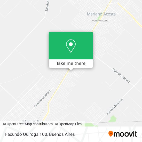 Facundo Quiroga 100 map