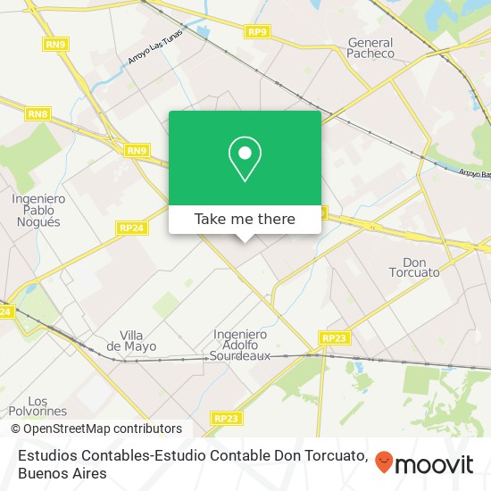 Estudios Contables-Estudio Contable Don Torcuato map