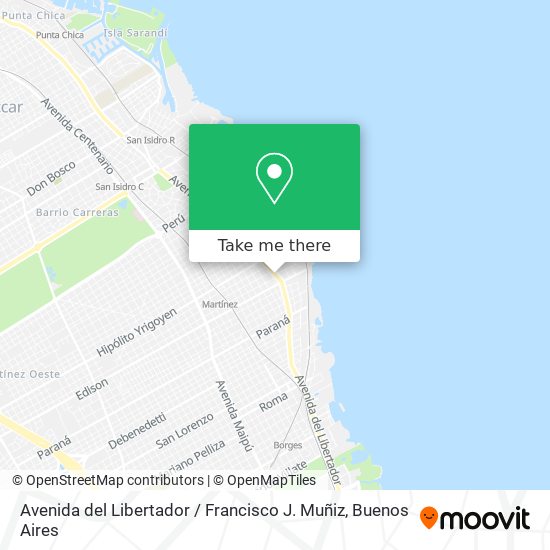 Mapa de Avenida del Libertador / Francisco J. Muñiz