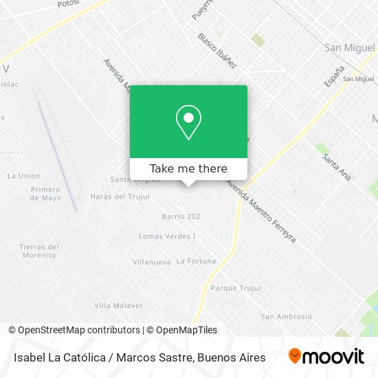 Isabel La Católica / Marcos Sastre map