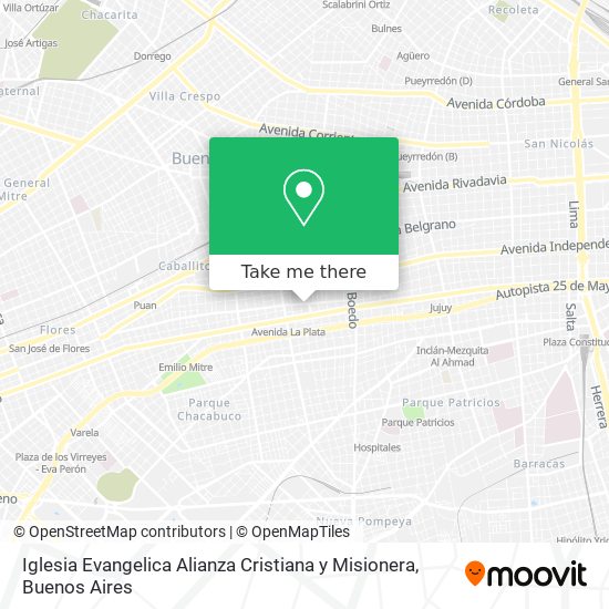 Mapa de Iglesia Evangelica Alianza Cristiana y Misionera