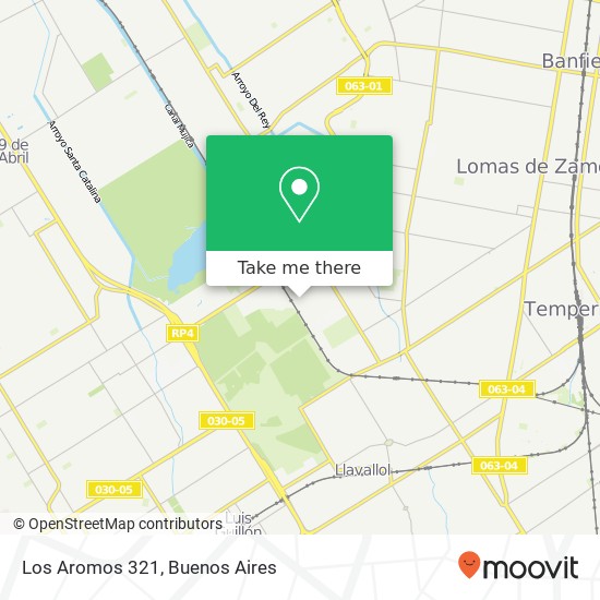 Los Aromos 321 map