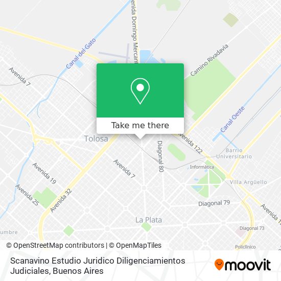 Mapa de Scanavino Estudio Juridico Diligenciamientos Judiciales