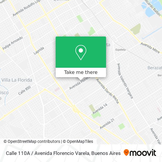Calle 110A / Avenida Florencio Varela map