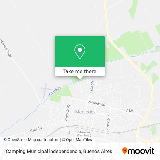 Camping Municipal independencia map