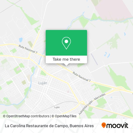 La Carolina Restaurante de Campo map