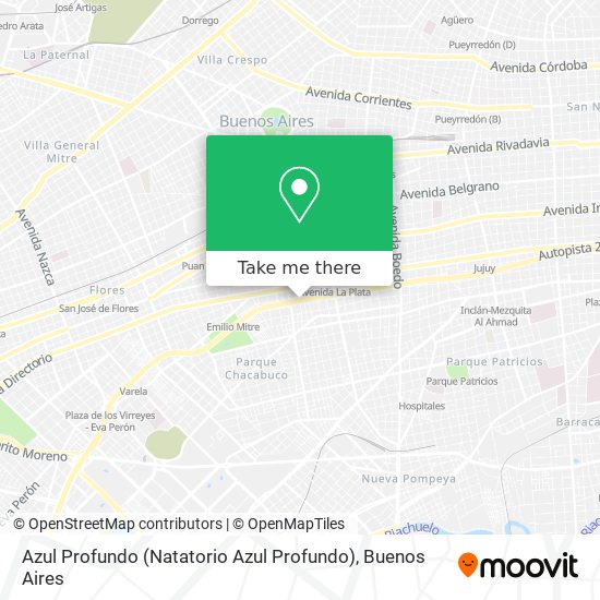 Azul Profundo (Natatorio Azul Profundo) map