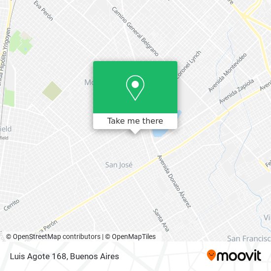 Luis Agote 168 map