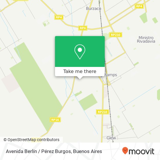 Avenida Berlín / Pérez Burgos map