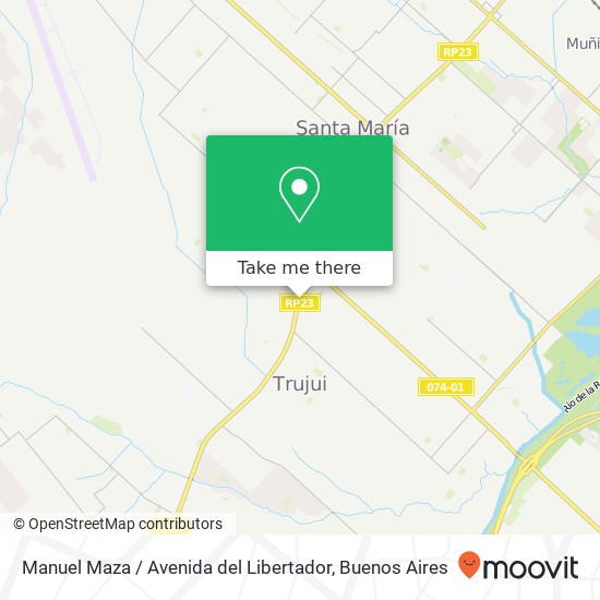 Manuel Maza / Avenida del Libertador map