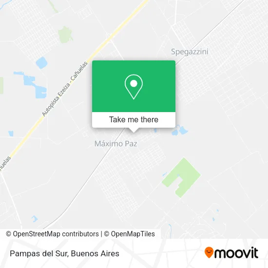 Mapa de Pampas del Sur
