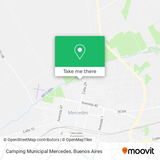 Camping Municipal Mercedes map