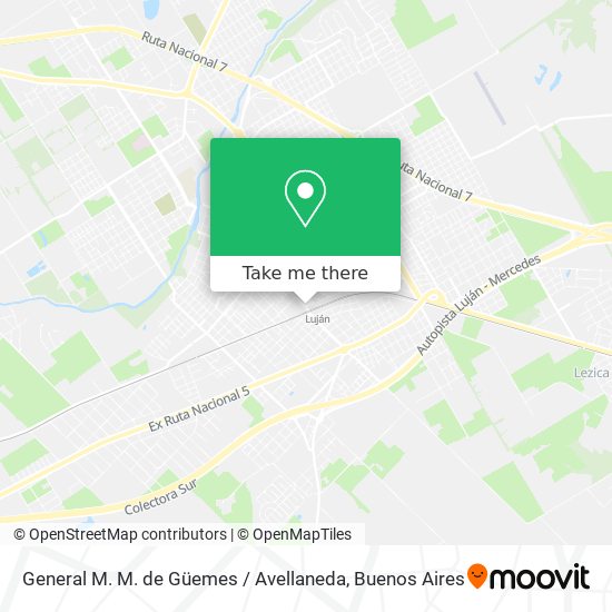 General M. M. de Güemes / Avellaneda map