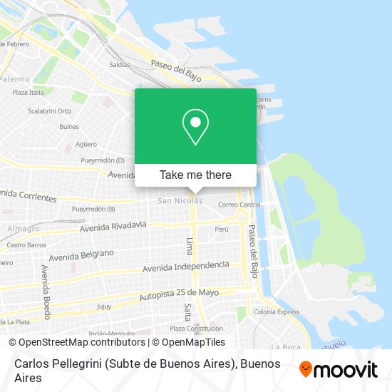 Mapa de Carlos Pellegrini (Subte de Buenos Aires)