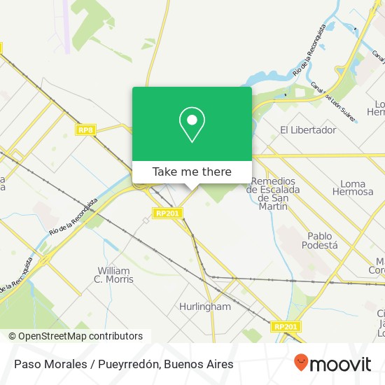 Paso Morales / Pueyrredón map