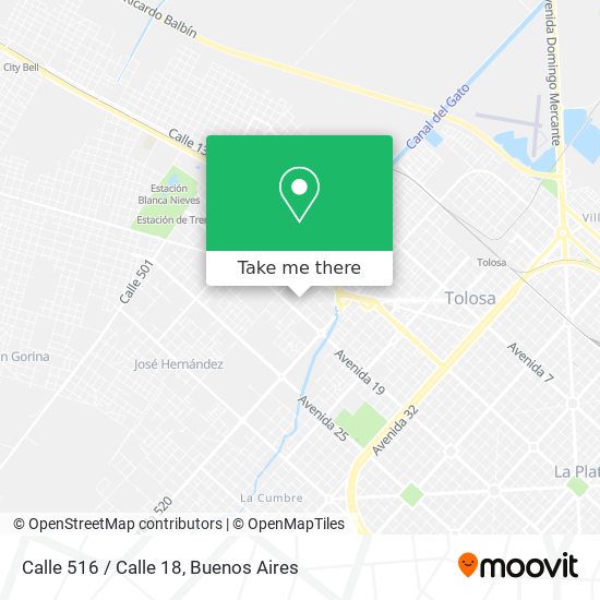 Calle 516 / Calle 18 map