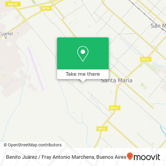 Benito Juárez / Fray Antonio Marchena map