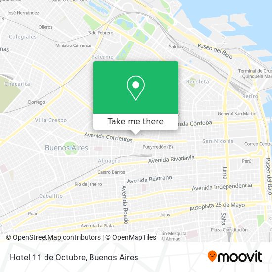 Hotel 11 de Octubre map