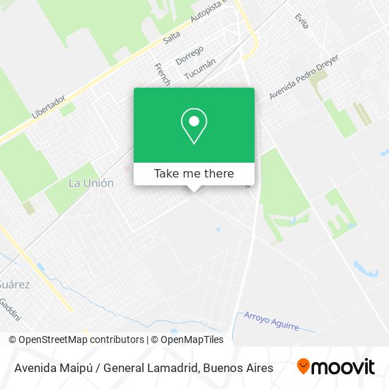 Mapa de Avenida Maipú / General Lamadrid