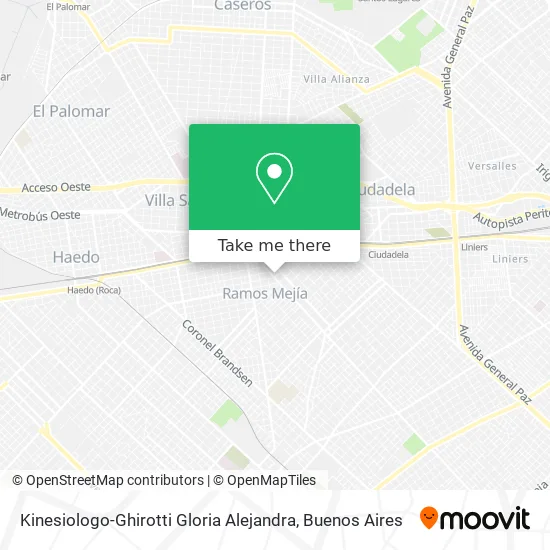 Mapa de Kinesiologo-Ghirotti Gloria Alejandra