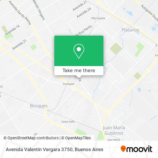 Avenida Valentín Vergara 3750 map
