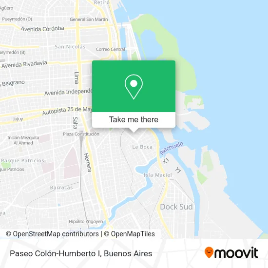Mapa de Paseo Colón-Humberto I