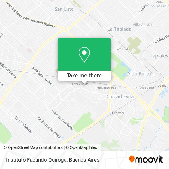 Instituto Facundo Quiroga map