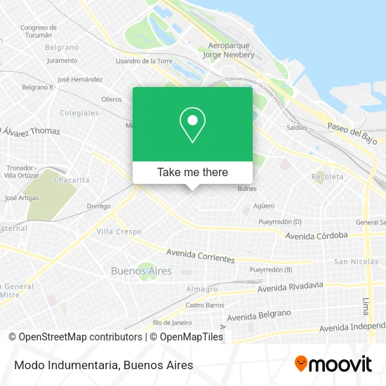 Mapa de Modo Indumentaria