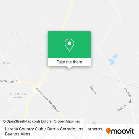 Larena Country Club / Barrio Cerrado Los Horneros map