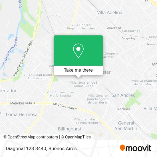 Diagonal 128 3440 map