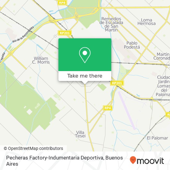 Pecheras Factory-Indumentaria Deportiva map