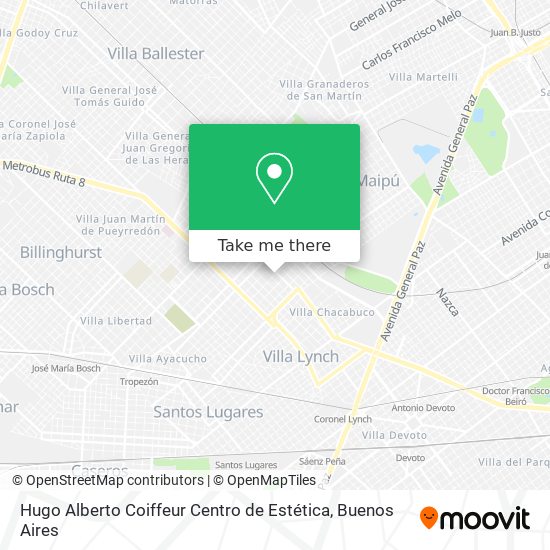 Mapa de Hugo Alberto Coiffeur Centro de Estética