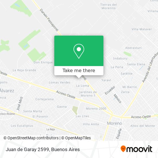 Juan de Garay 2599 map