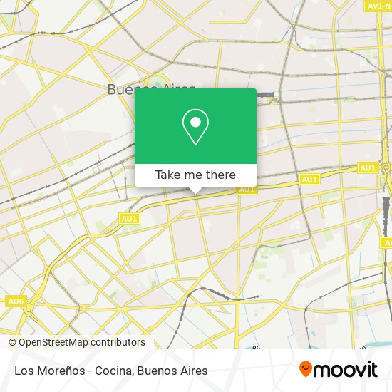 Los Moreños - Cocina map