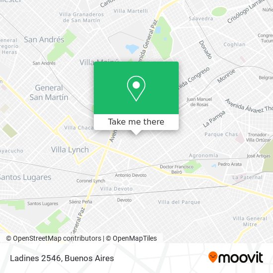 Mapa de Ladines 2546