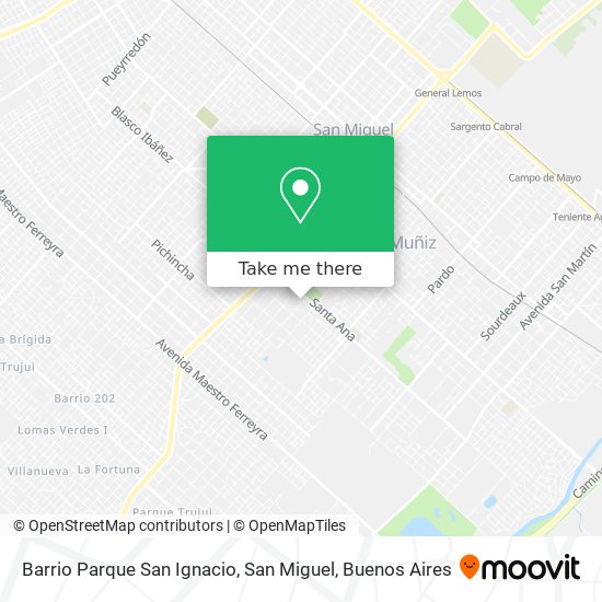 Barrio Parque San Ignacio, San Miguel map