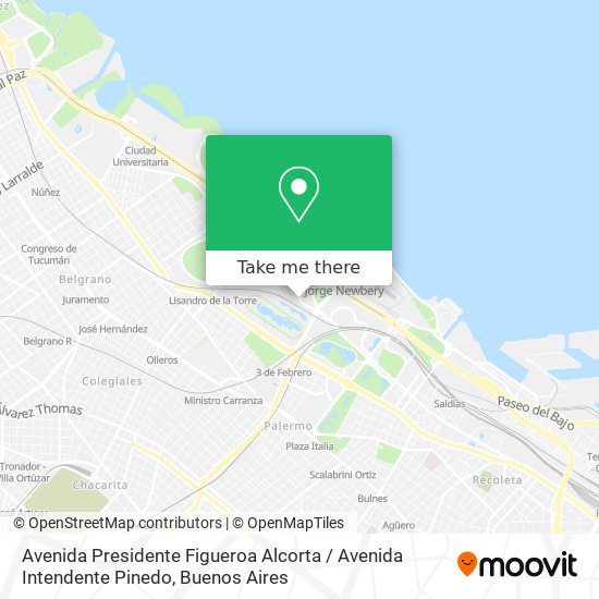 Avenida Presidente Figueroa Alcorta / Avenida Intendente Pinedo map