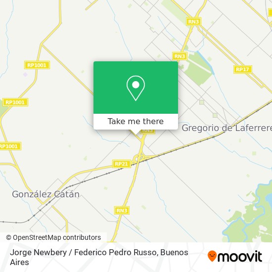 Jorge Newbery / Federico Pedro Russo map