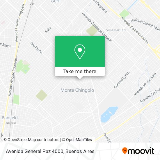 Avenida General Paz 4000 map