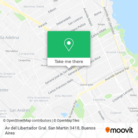 Av del Libertador Gral. San Martín 3418 map