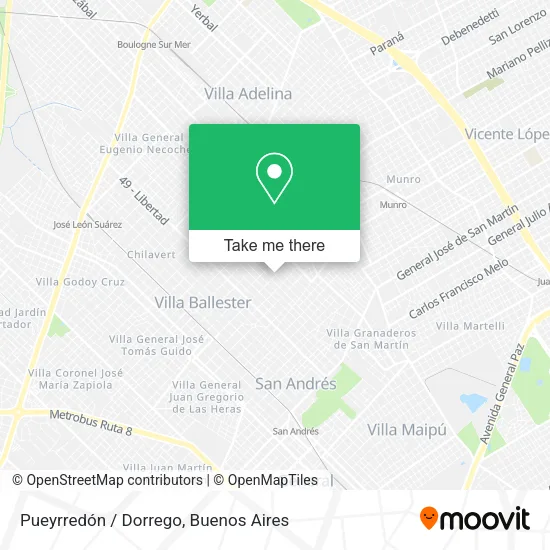Mapa de Pueyrredón / Dorrego