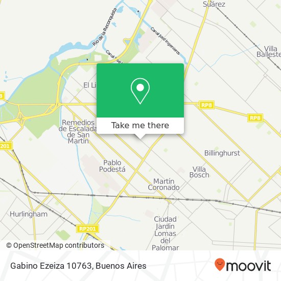 Gabino Ezeiza 10763 map