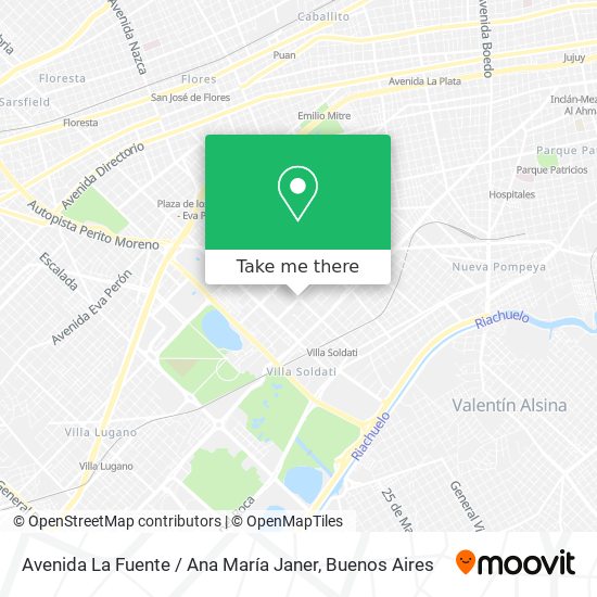 Mapa de Avenida La Fuente / Ana María Janer