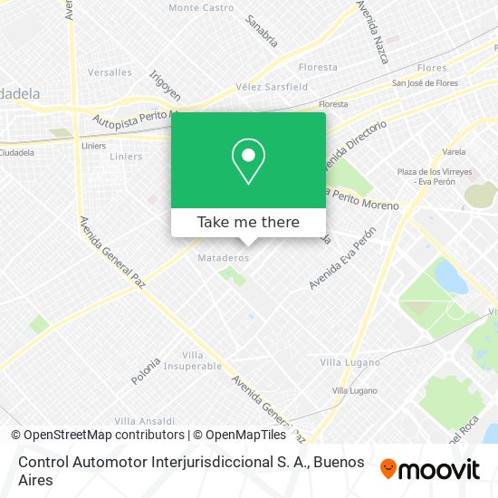 Control Automotor Interjurisdiccional S. A. map