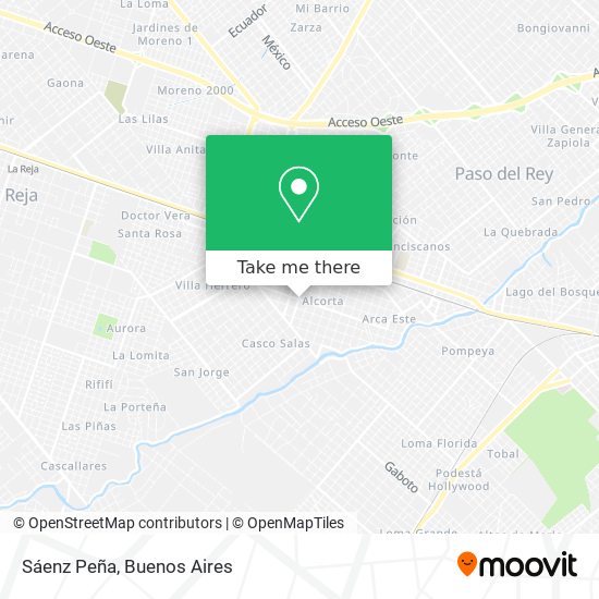 Sáenz Peña map