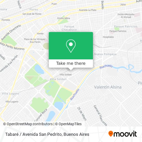 Tabaré / Avenida San Pedrito map