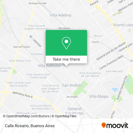 Calle Rosario map