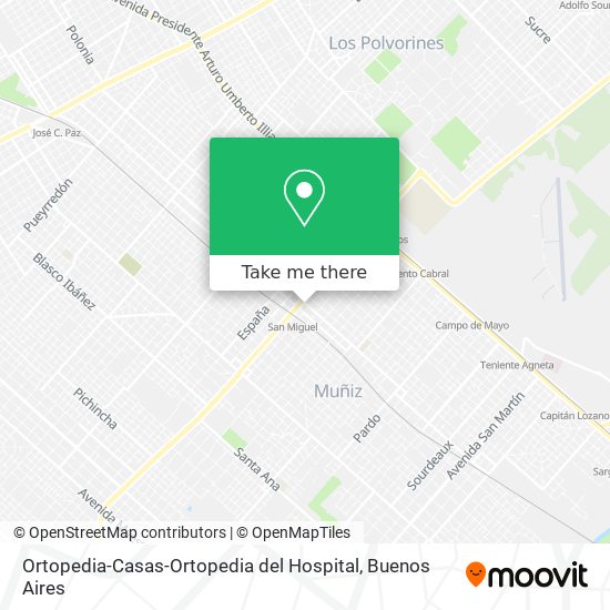 Ortopedia-Casas-Ortopedia del Hospital map