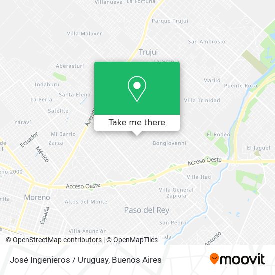 José Ingenieros / Uruguay map